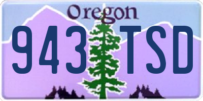 OR license plate 943TSD