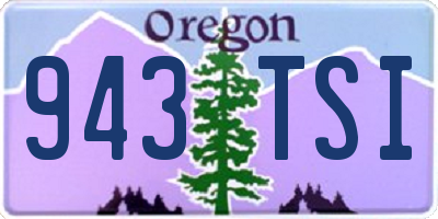 OR license plate 943TSI