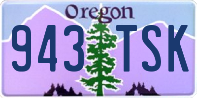 OR license plate 943TSK