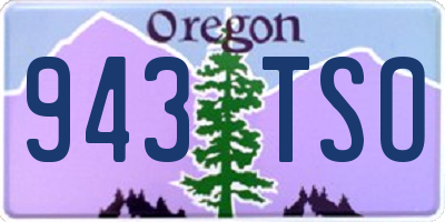 OR license plate 943TSO