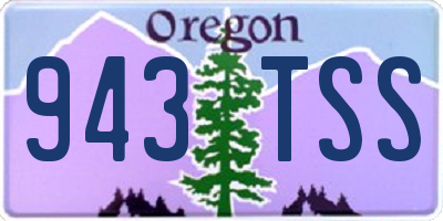 OR license plate 943TSS