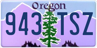 OR license plate 943TSZ