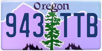 OR license plate 943TTB