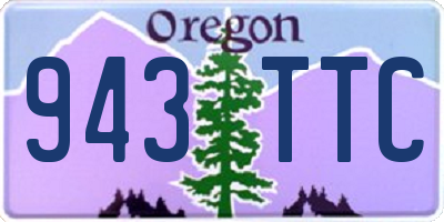 OR license plate 943TTC