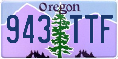 OR license plate 943TTF