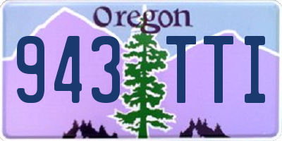 OR license plate 943TTI