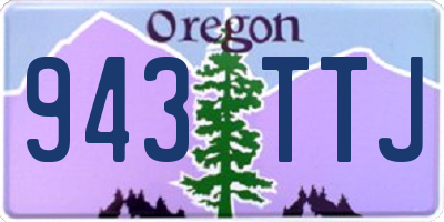 OR license plate 943TTJ