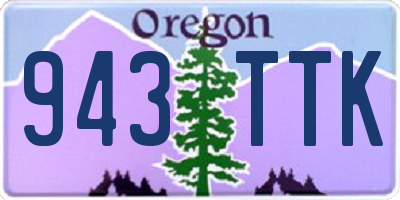OR license plate 943TTK