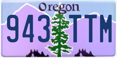 OR license plate 943TTM