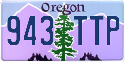 OR license plate 943TTP