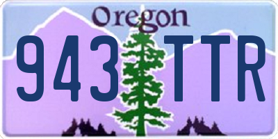 OR license plate 943TTR