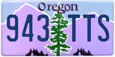 OR license plate 943TTS