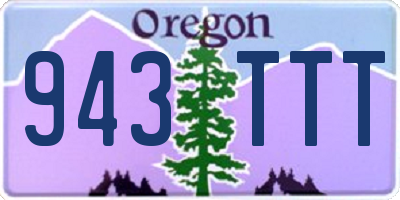 OR license plate 943TTT