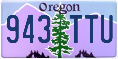 OR license plate 943TTU