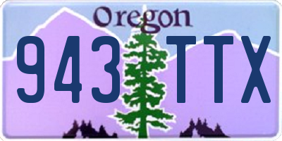 OR license plate 943TTX