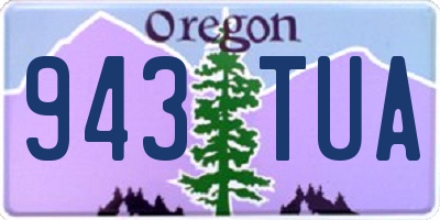 OR license plate 943TUA