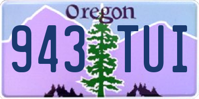 OR license plate 943TUI