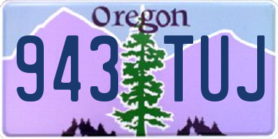 OR license plate 943TUJ