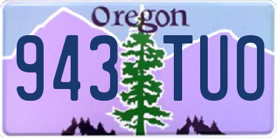 OR license plate 943TUO