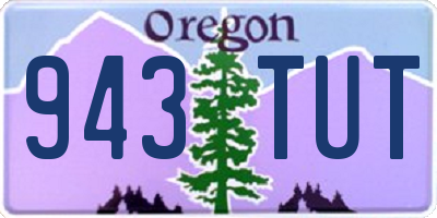 OR license plate 943TUT