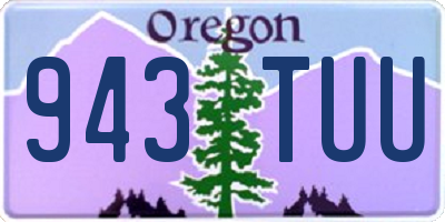 OR license plate 943TUU