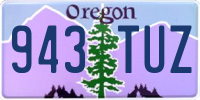OR license plate 943TUZ
