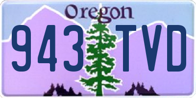 OR license plate 943TVD