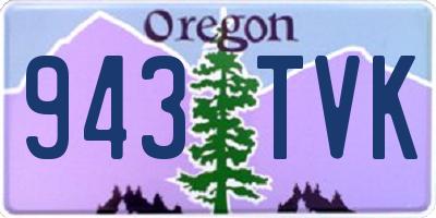 OR license plate 943TVK