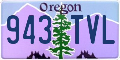OR license plate 943TVL
