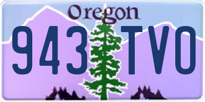 OR license plate 943TVO