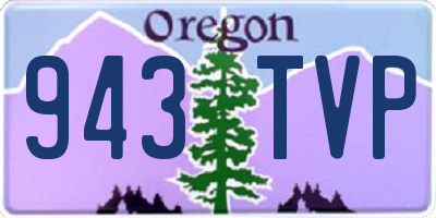 OR license plate 943TVP