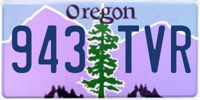 OR license plate 943TVR