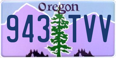 OR license plate 943TVV