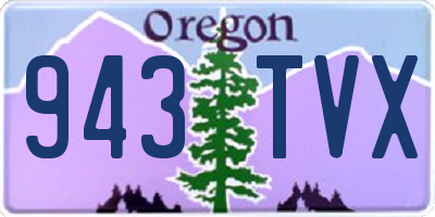 OR license plate 943TVX