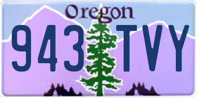OR license plate 943TVY