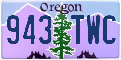 OR license plate 943TWC