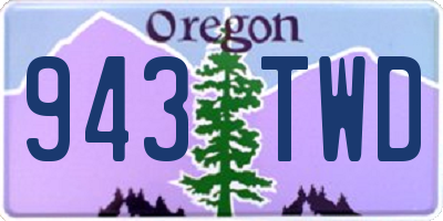 OR license plate 943TWD