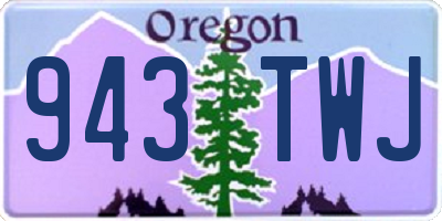 OR license plate 943TWJ