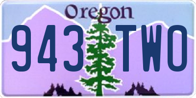 OR license plate 943TWO