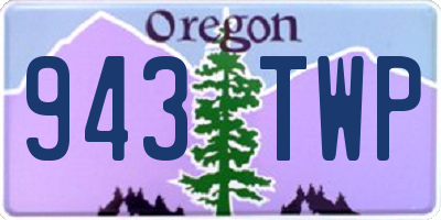 OR license plate 943TWP
