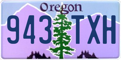 OR license plate 943TXH