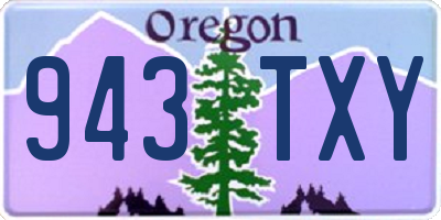 OR license plate 943TXY