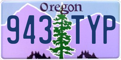 OR license plate 943TYP