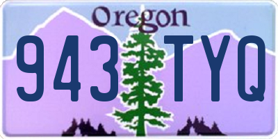 OR license plate 943TYQ