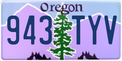 OR license plate 943TYV