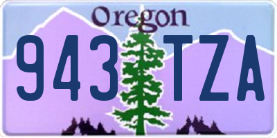 OR license plate 943TZA