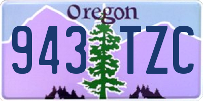 OR license plate 943TZC