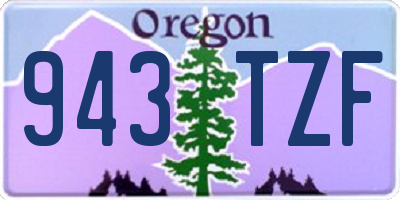 OR license plate 943TZF