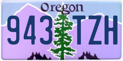 OR license plate 943TZH