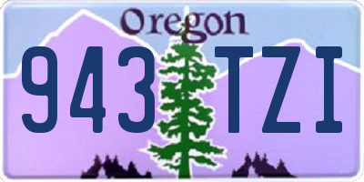 OR license plate 943TZI